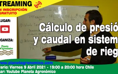 Streaming de Cálculo de presión y caudal en sistema de riego